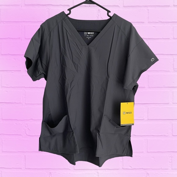 NWT WonderWink W123 Medical Scrubs-Gray-Size Women’s XL in pkg - Picture 4 of 10